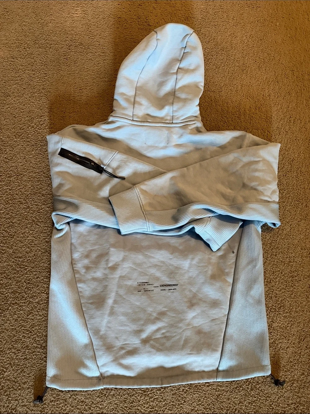 Jordan Pale Blue Men's Hooded Pullover Sweatshirt
